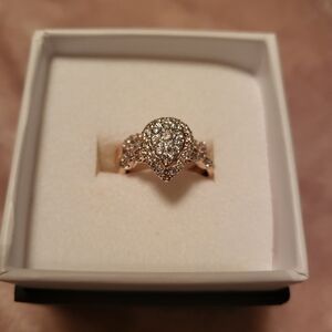 JC Penny Rose Gold Pear shape engagement rings